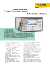 Thumbnail of document Data Sheet - 1586A Super-DAQ Precision Temperature Scanner